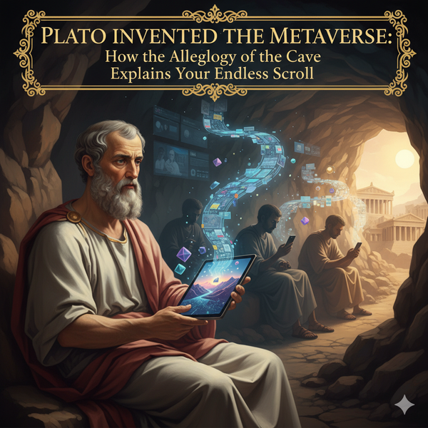 Plato Invented the Metaverse: How the Allegory of the Cave Explains Your Endless Scroll